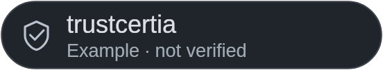 Inline · Dark trust status
