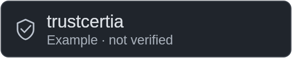 Compact · Dark trust status